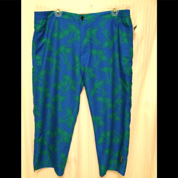 Palmwave Pants - PALMWAVE TROPICAL HAWAIIAN CAPRIS